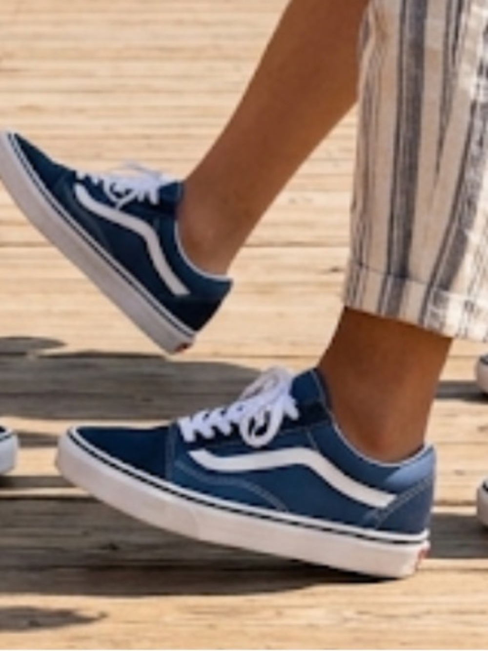 Vans Old Skool Beacon Blue Sneakers NWT in Box Retro Vans Striped Sneaker Shoe